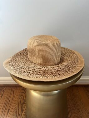 J.Crew Woven Straw Sun Hat - Natural Tan